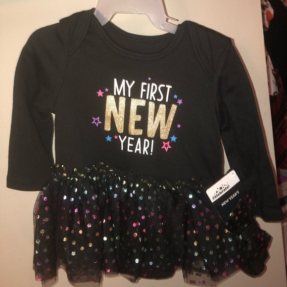 Other - Infant New Year’s Outfit with HeadBand 3/6 Month